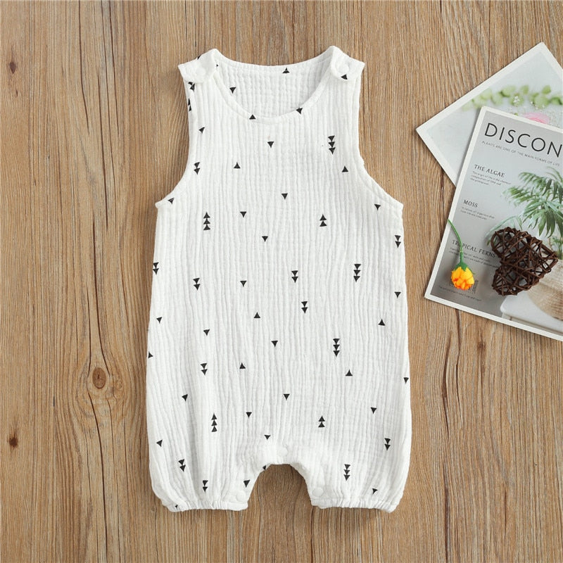 Baby Boys Linen Bodysuit (6-18M)