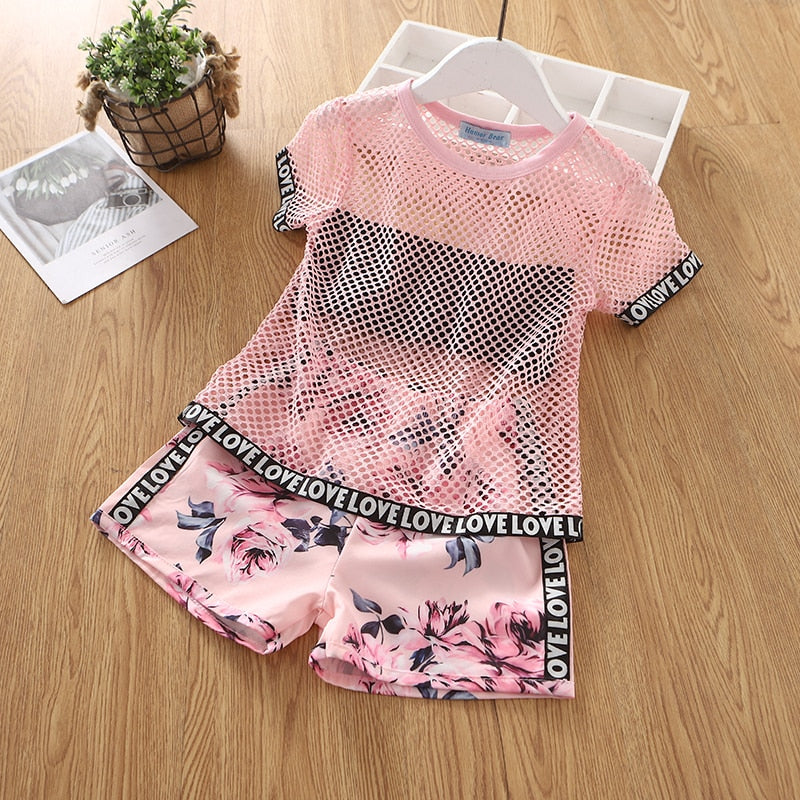 Girl's 2-Piece Spring/Summer Outfit Sets (2T-4T)