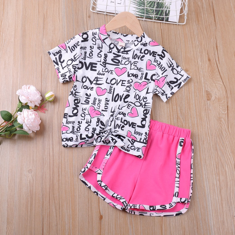 Girl's 2-Piece Spring/Summer Outfit Sets (2T-4T)