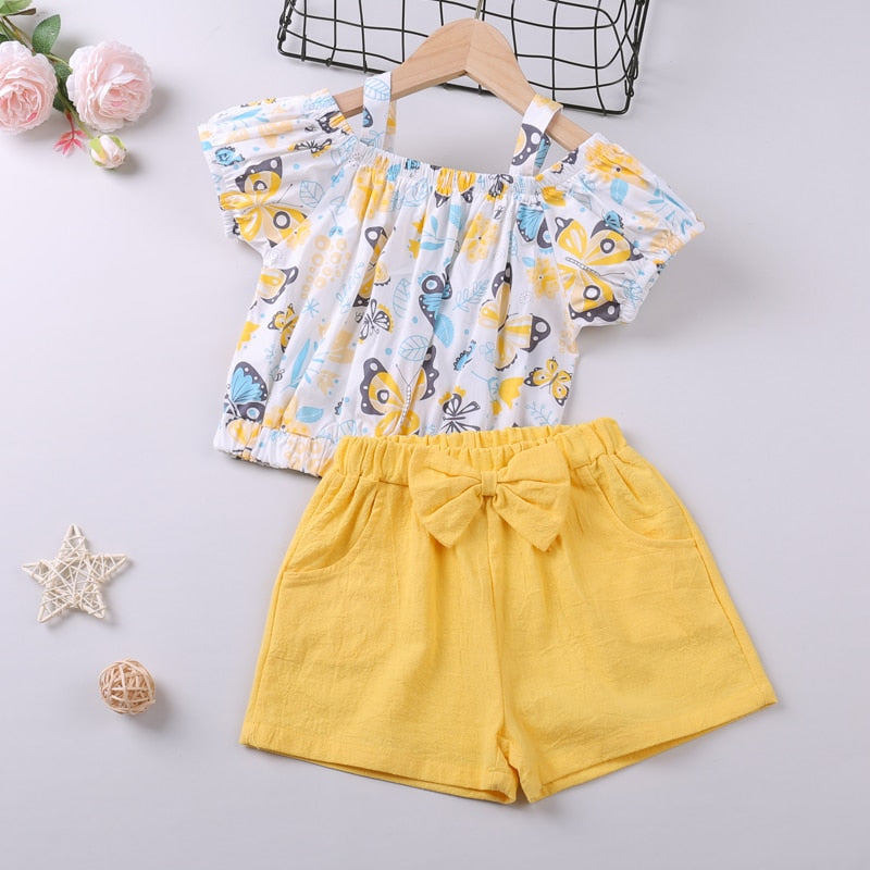 Girl's 2-Piece Spring/Summer Outfit Sets (2T-4T)