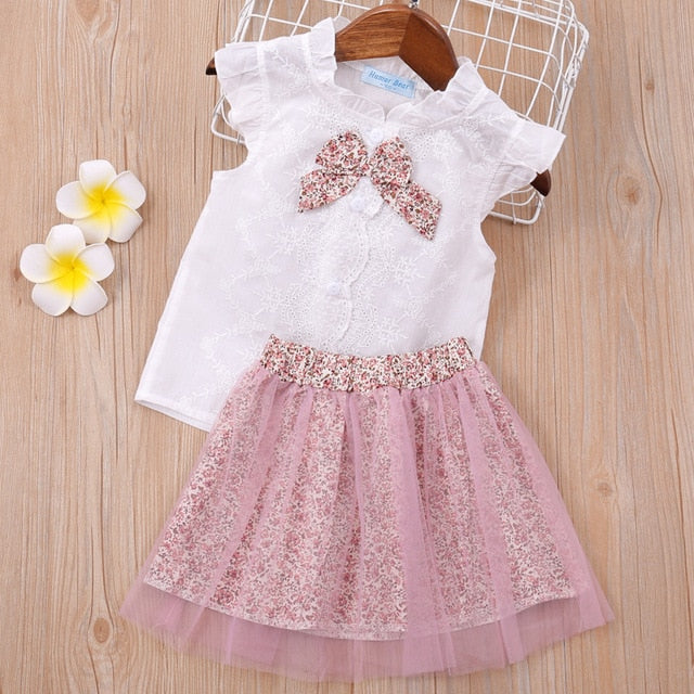 Girl's 2-Piece Spring/Summer Outfit Sets (2T-4T)