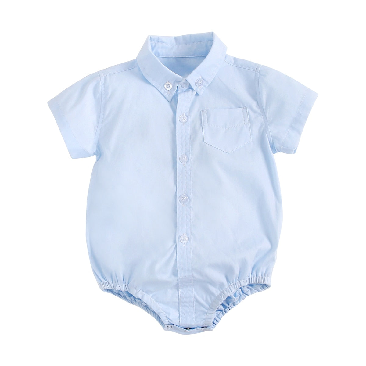 Baby Boy Button Up Bodysuit w/ Collar (6-18M)