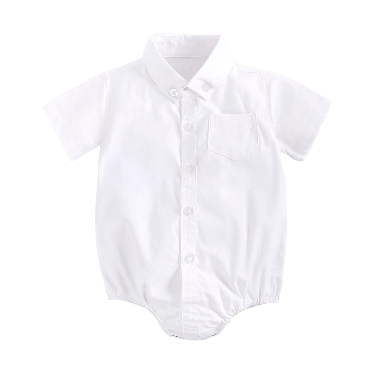 Baby Boy Button Up Bodysuit w/ Collar (6-18M)