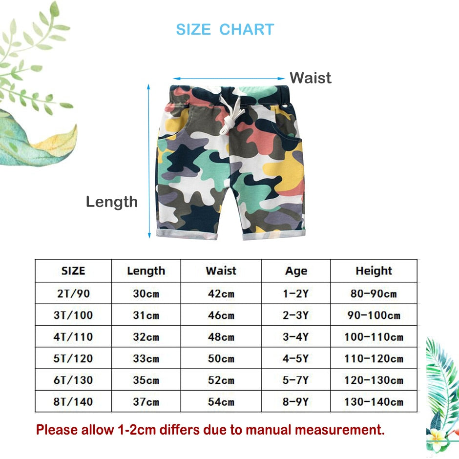 Boys Cotton Shorts (sizes 24m-8)