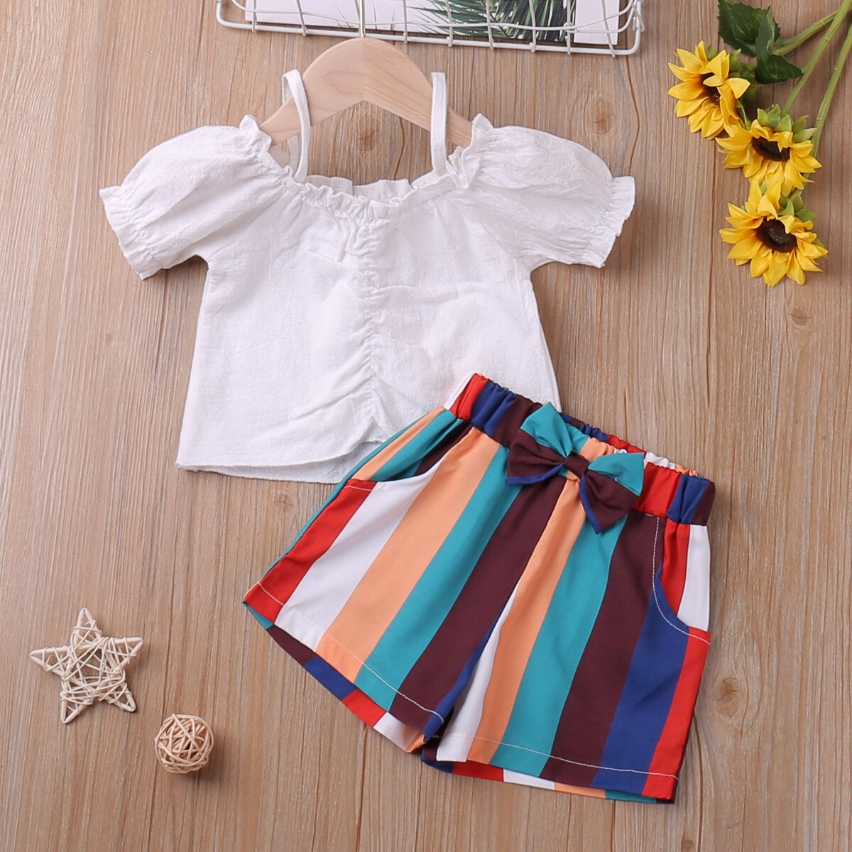 Girl's 2-Piece Spring/Summer Outfit Sets (2T-4T)