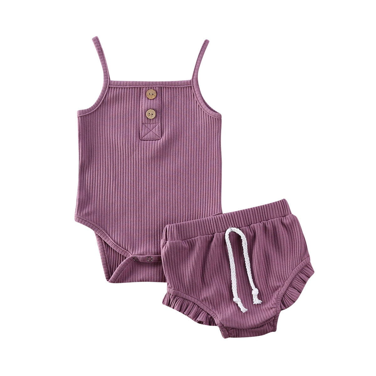 Baby Girl 2-Piece Romper Set (3-18M) (More Color Options)