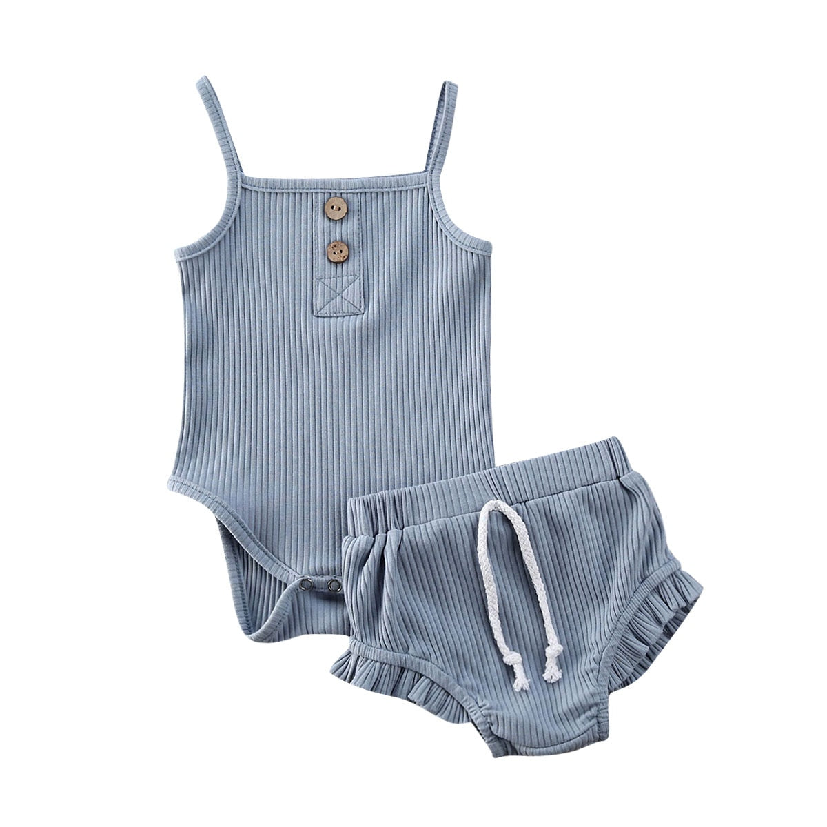 Baby Girl 2-Piece Romper Set (3-18M) (More Color Options)