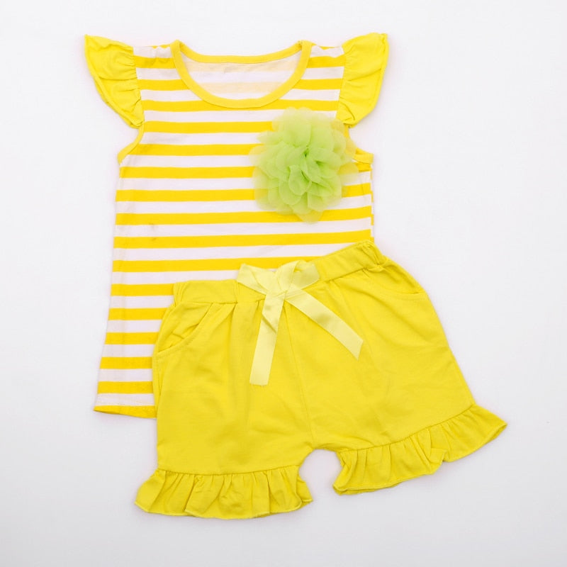 Girl's 2-Piece Spring/Summer Outfit Sets (2T-4T)