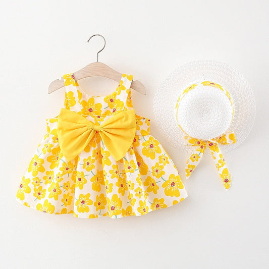 2 Piece Sundress w/Matching Hat (Newborn to 3 yr)