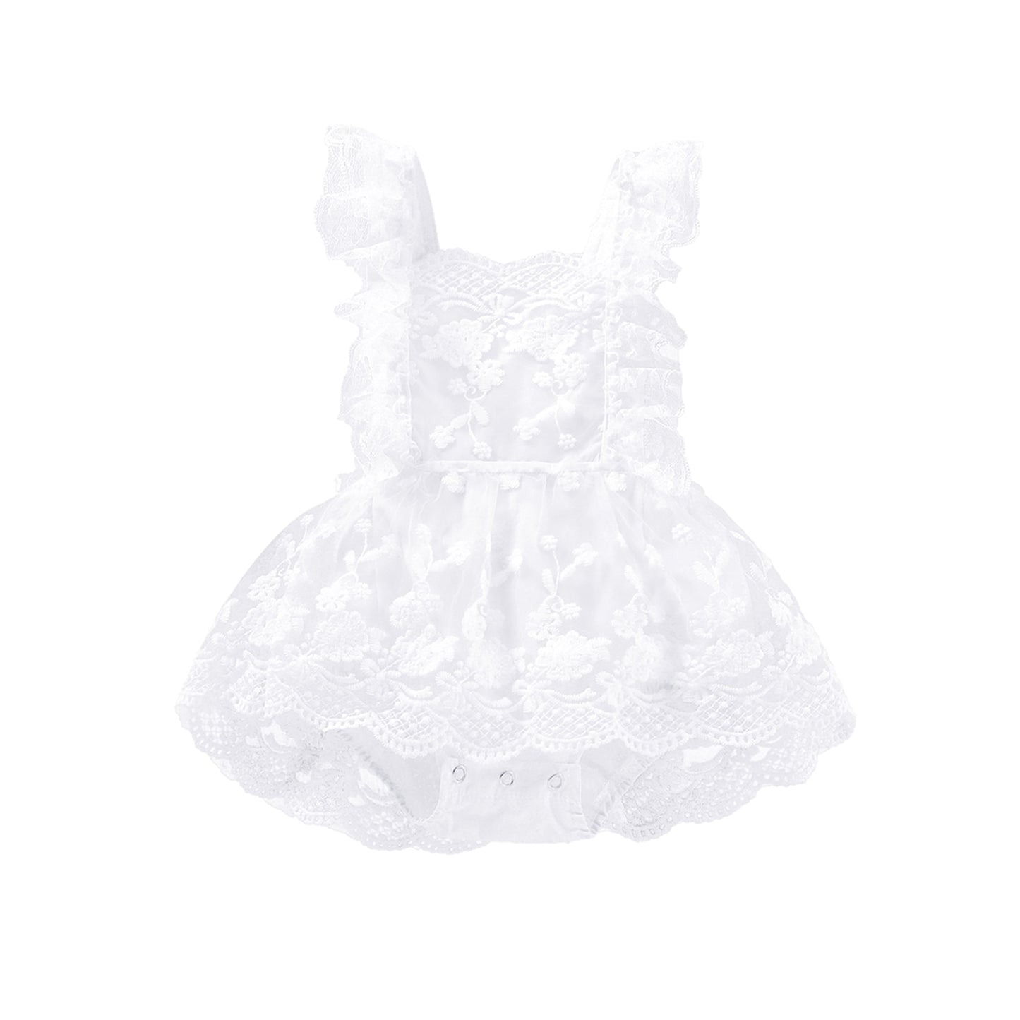 Vintage Style Lace Romper (3-18M)