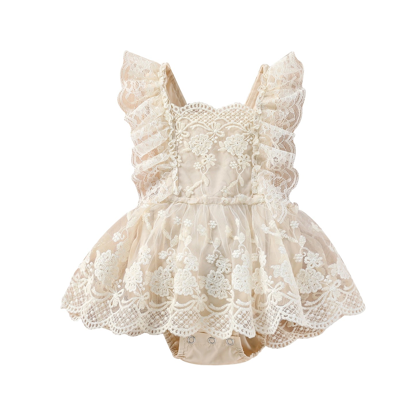 Vintage Style Lace Romper (3-18M)