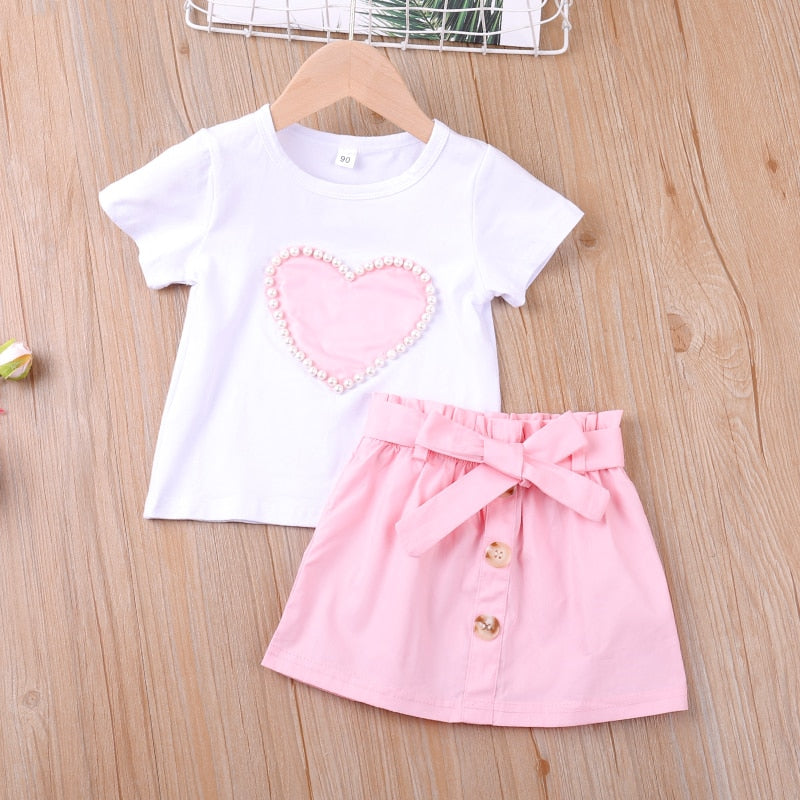 Girl's 2-Piece Spring/Summer Outfit Sets (2T-4T)