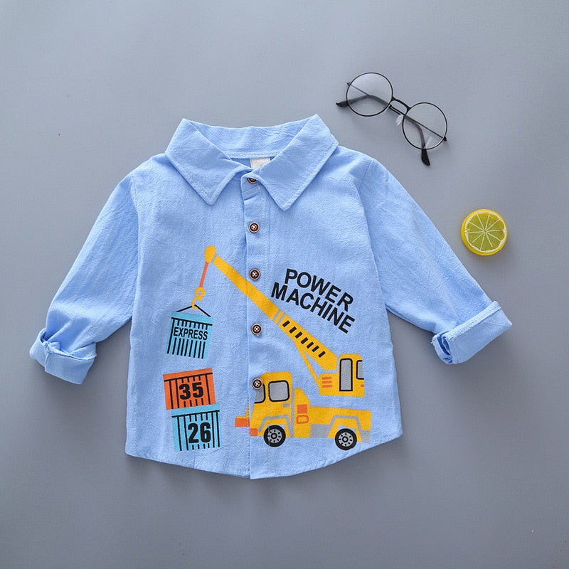 Boy's Button Up with Collar (9M-5T)