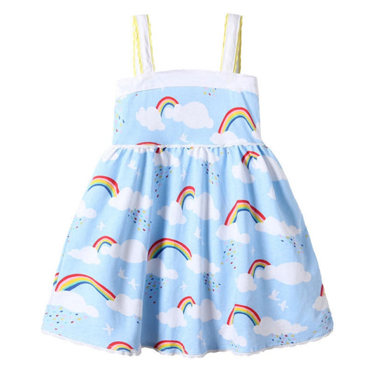 Girls Rainbow Dress (Size 3T-12)