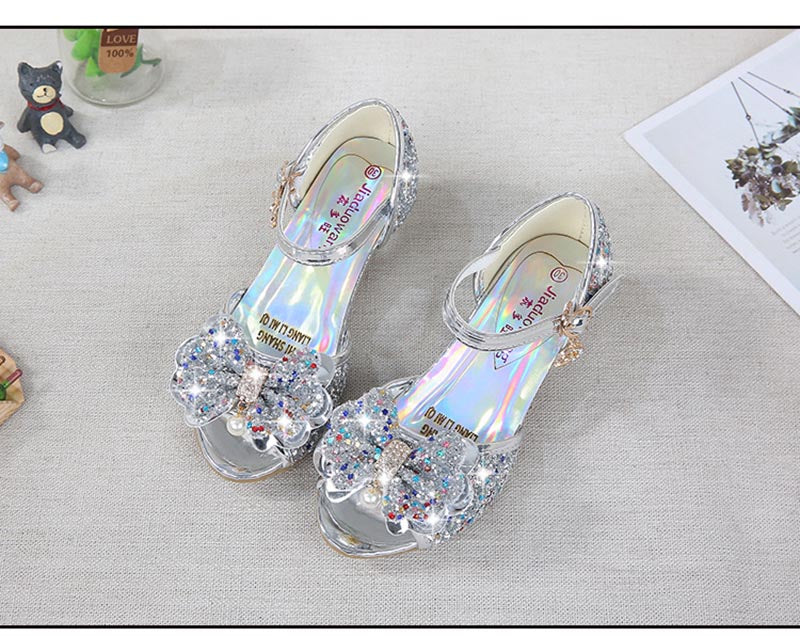 Girls Glitter Dress Shoes: Red