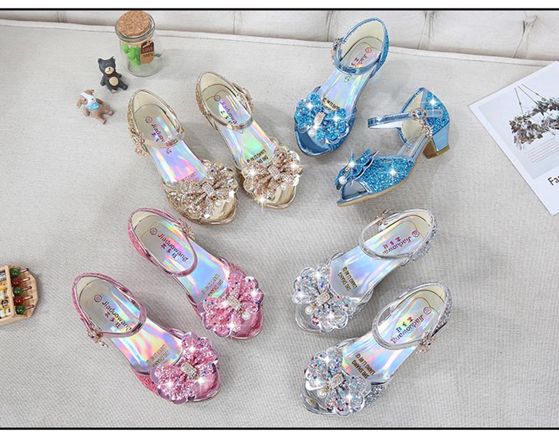 Girls Glitter Dress Shoes: Pink