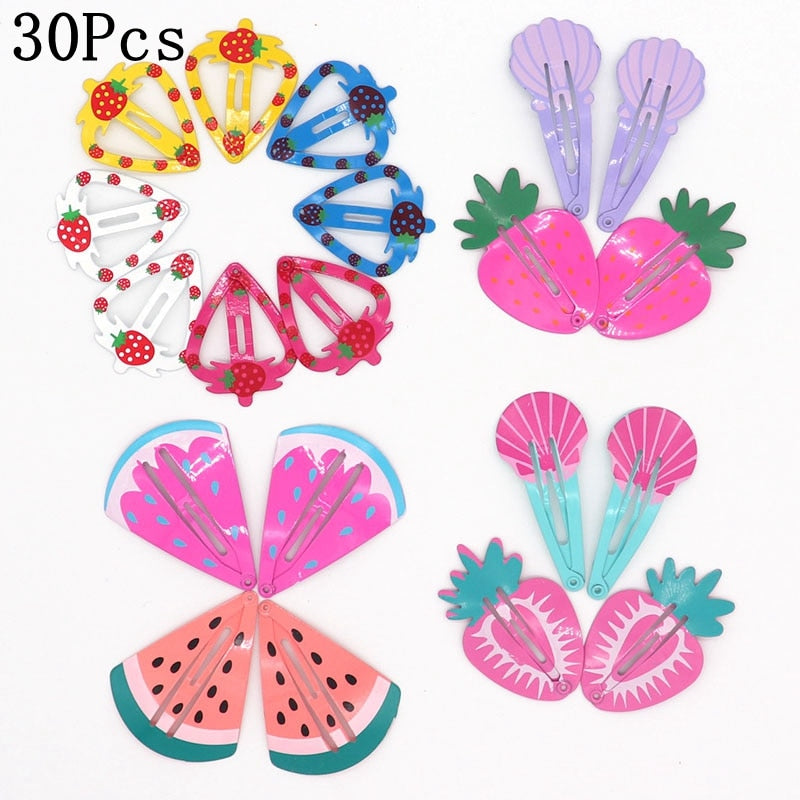 30-Piece Assorted Hair Clips (Multiple Colors & Shapes)