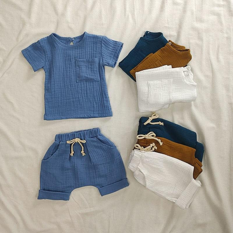 Organic Cotton Shorts Set (Newborn-3T)