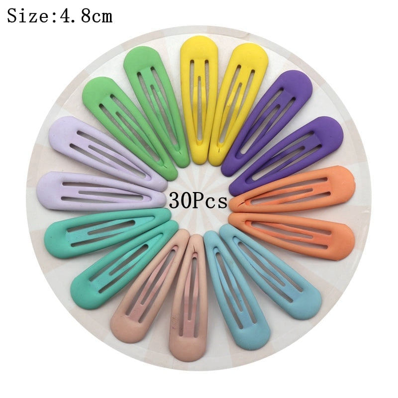 30-Piece Assorted Hair Clips (Multiple Colors & Shapes)