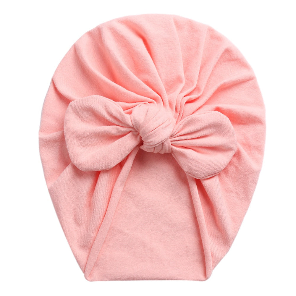 Baby Girl Bow Turban (Multiple Color Options)