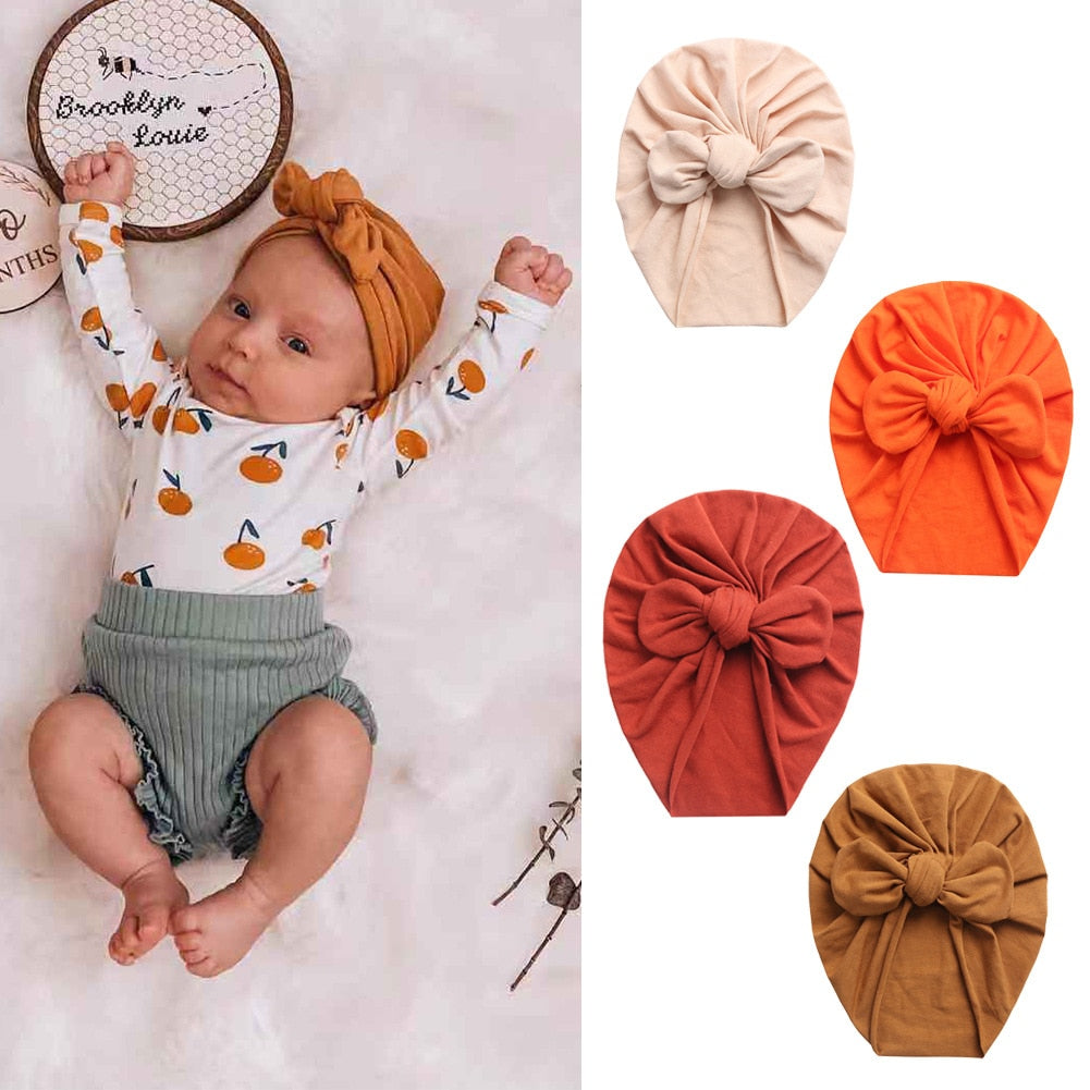 Baby Girl Bow Turban (Multiple Color Options)