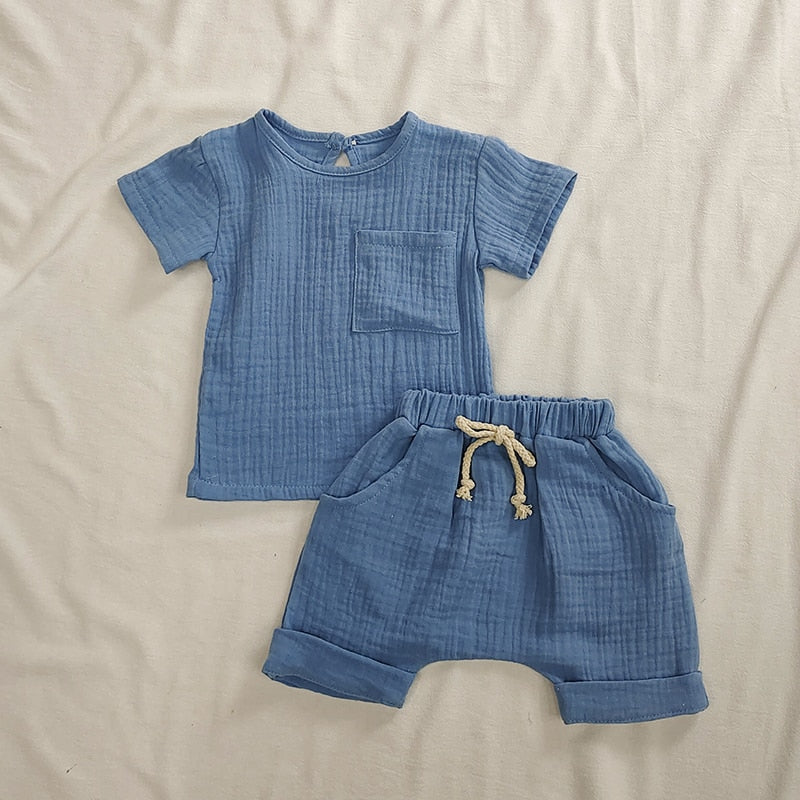 Organic Cotton Shorts Set (Newborn-3T)