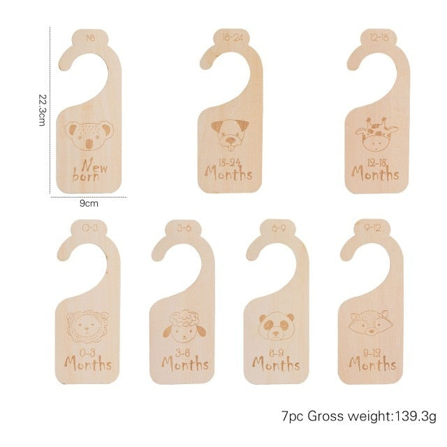 Wooden Nursery Closet Dividers