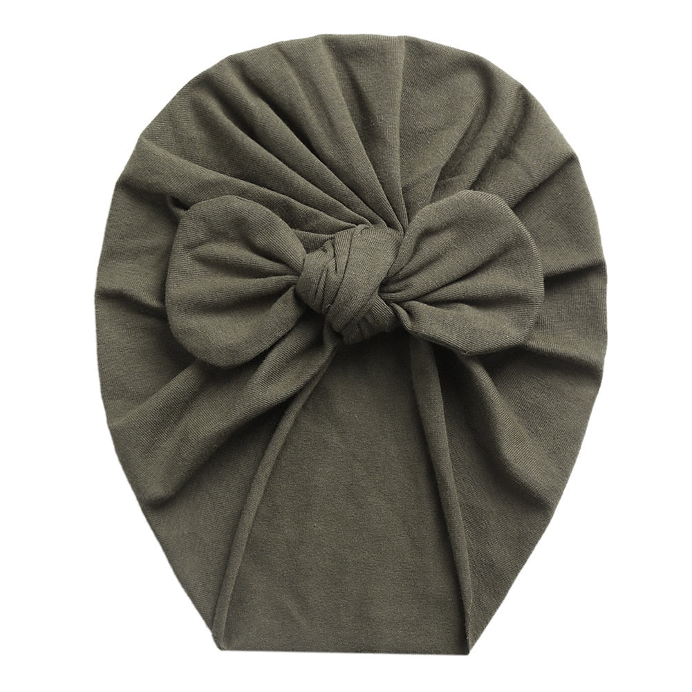 Baby Girl Bow Turban (Multiple Color Options)