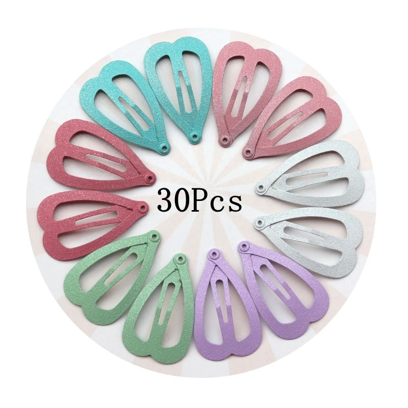 30-Piece Assorted Hair Clips (Multiple Colors & Shapes)