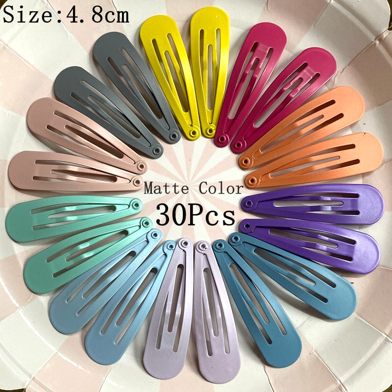 30-Piece Assorted Hair Clips (Multiple Colors & Shapes)