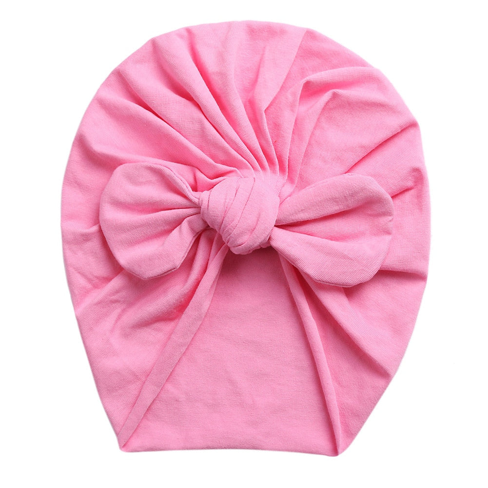 Baby Girl Bow Turban (Multiple Color Options)