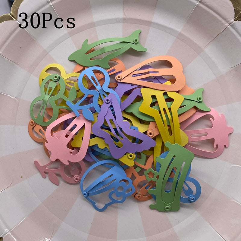 30-Piece Assorted Hair Clips (Multiple Colors & Shapes)