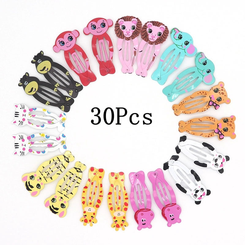 30-Piece Assorted Hair Clips (Multiple Colors & Shapes)