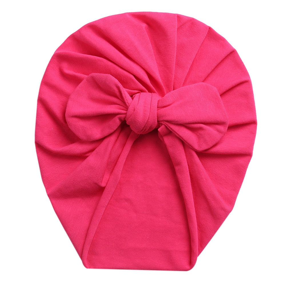 Baby Girl Bow Turban (Multiple Color Options)