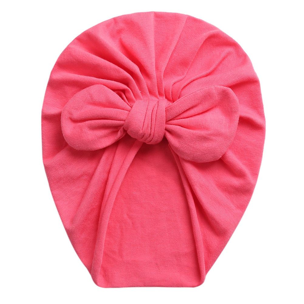 Baby Girl Bow Turban (Multiple Color Options)