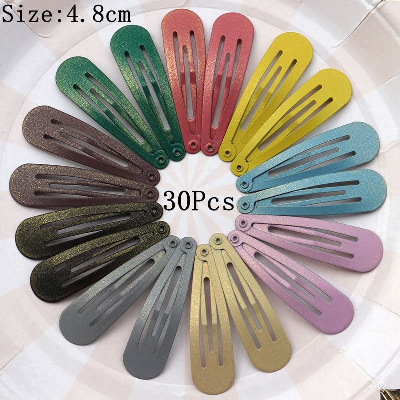 30-Piece Assorted Hair Clips (Multiple Colors & Shapes)