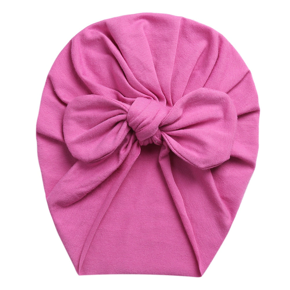 Baby Girl Bow Turban (Multiple Color Options)