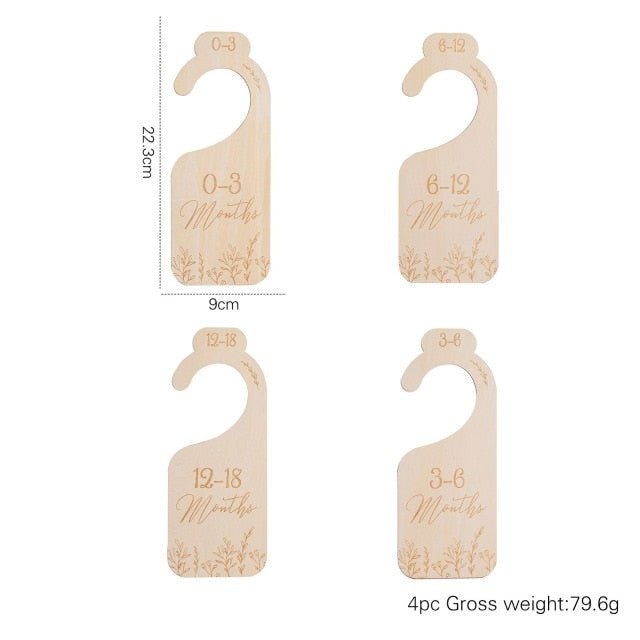 Wooden Nursery Closet Dividers